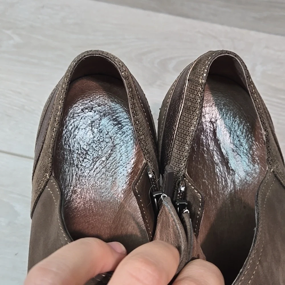 Dansko Women Marcia Ankle Leather Mule Clog shoes boots sz 39/8.5-9